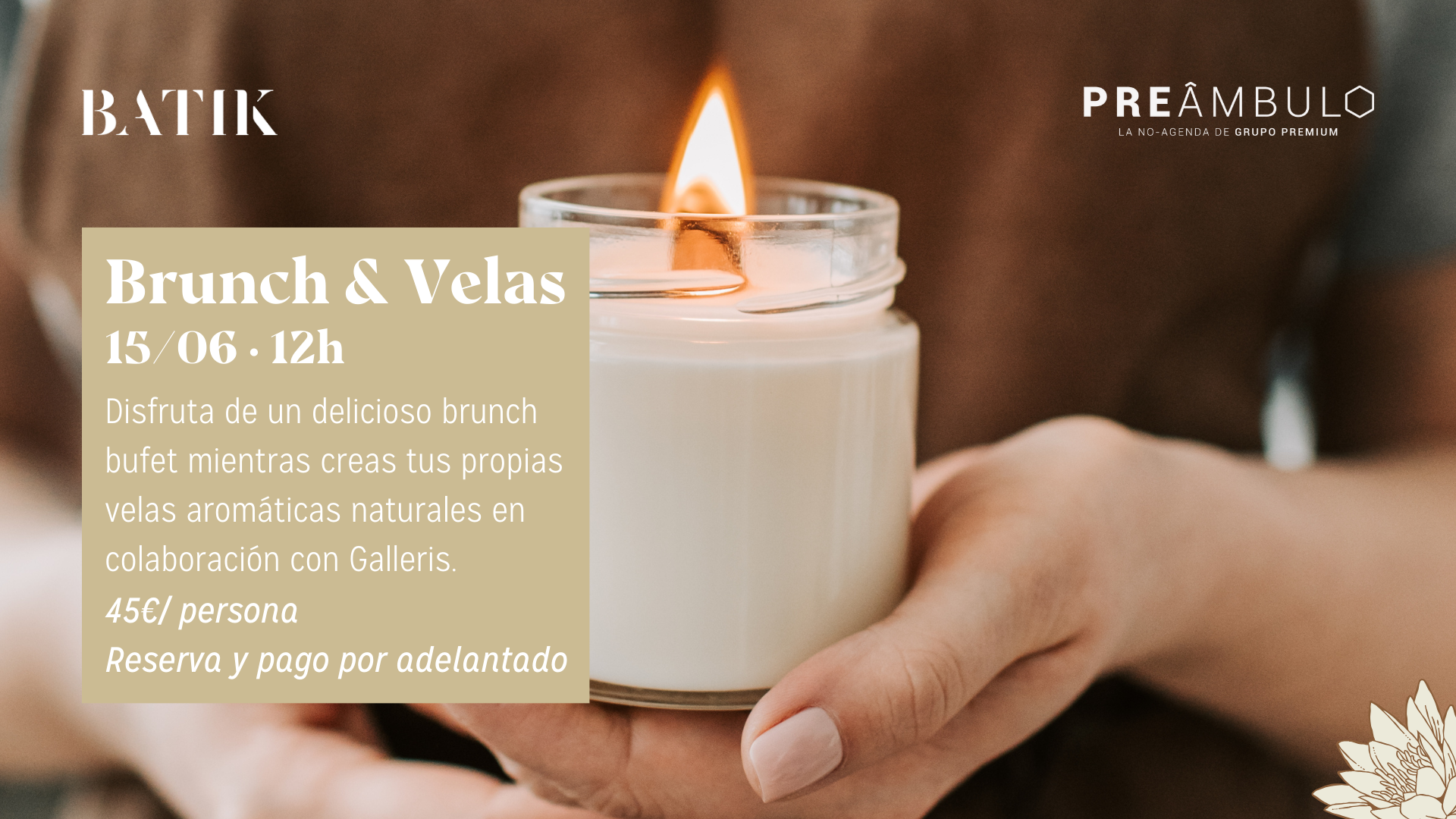 Batik - Brunch Velas (portada facebook)
